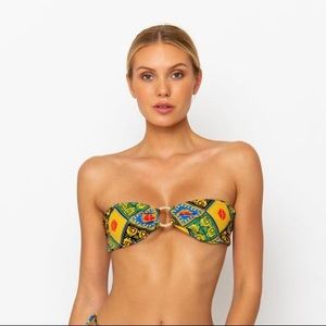 Sommer Swim CECE bandeau baroque bikini top size S